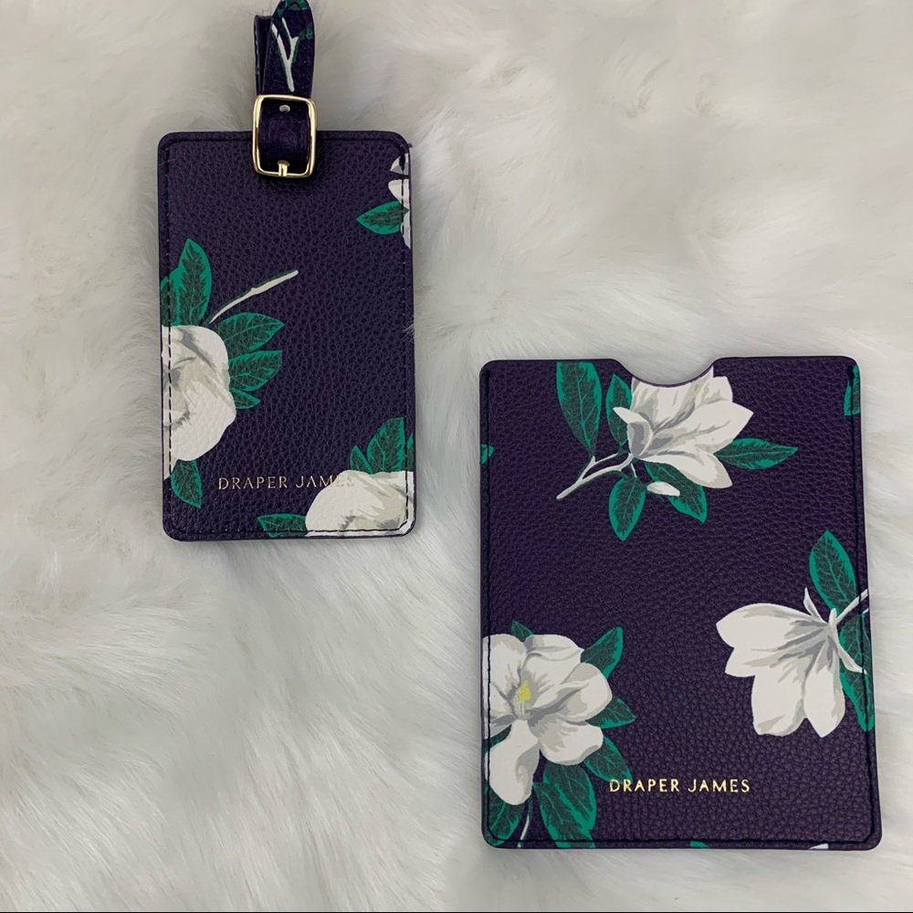 Draper James Passport Holder & Luggage Tag Set NEW